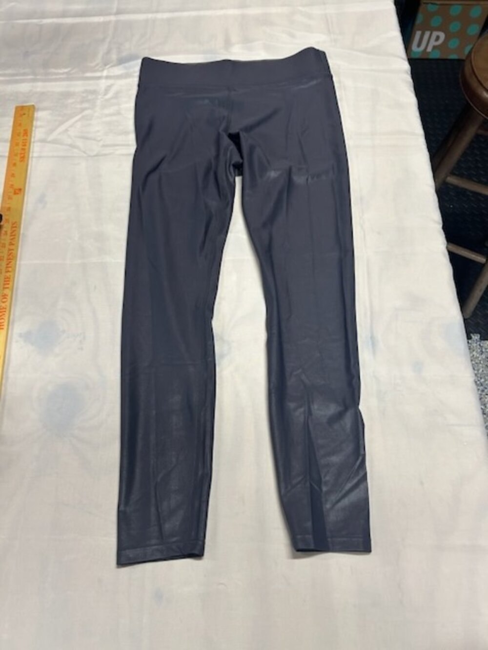 Carbon38 Takara Shine Regular Waist Legging Charcoal Grey Large Ankle Length - Picture 3 of 13